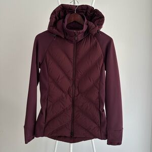 Athleta Women's Burgundy Jacket w/Removable Hood